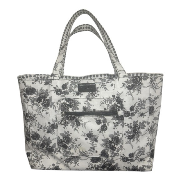 Bella Russo Handbags - Elegant Floral Shoulder Bag in Gray